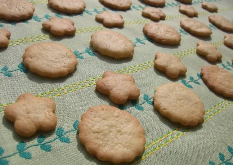 Crunchy Cookies with 10 g of Butter!