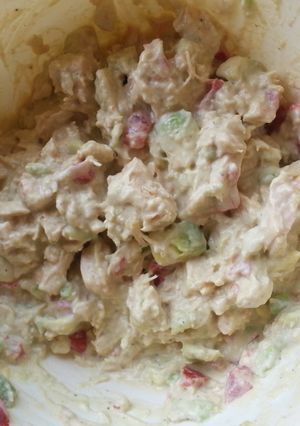 A picture of Avocado Chicken Cobb Salad.