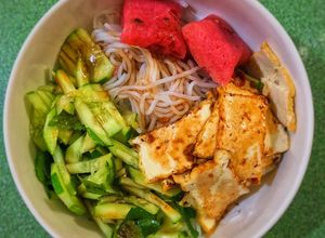 Hình của món Bún nước tương (chay).