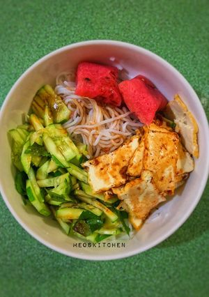Hình của món Bún nước tương (chay).