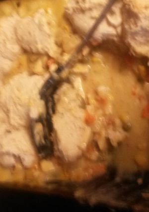 A picture of Chicken and dumplings.