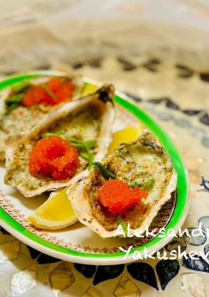 A picture of Blue Cheese Oysters.