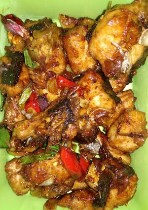 Foto resep Ikan ekor kuning kecap pedas