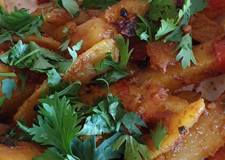 Step-by-Step Guide to Make Award-winning Dry potatoe curry#cookingwith Tomatoescontest