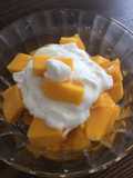 Mango con crema