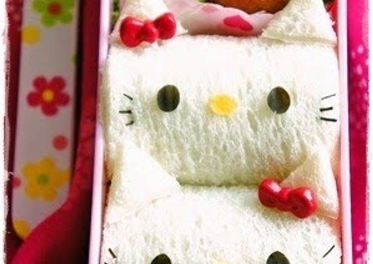 Steps to Make Any-night-of-the-week Hello Kitty Sandwich Bento
