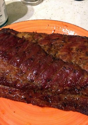 A picture of Smoked Pork Belly.