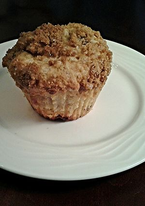 A picture of Mixed Berry White Chocolate Chip Streusel Muffins.