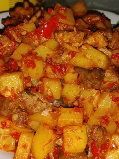 Foto resep Kentang+ati balado