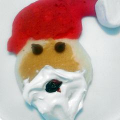 A picture of Santa Pancakes * christmas *.