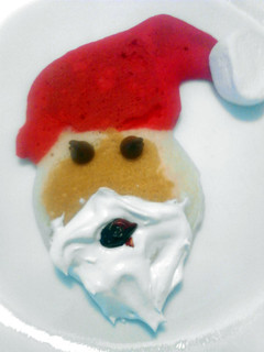 A picture of Santa Pancakes * christmas *.