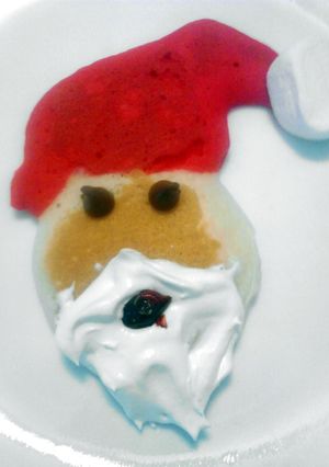 A picture of Santa Pancakes * christmas *.