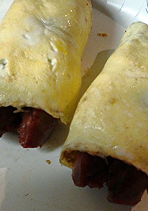 A picture of Sausage egg wraps.