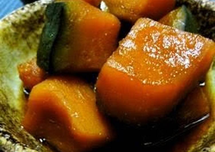 Recipe of Quick Simmered Kabocha Squash with Brown Sugar