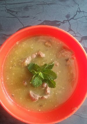 Una foto de Bistec en salsa de tomate verde