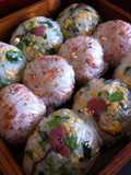 Onigiri with Sakura Petals for Picnics