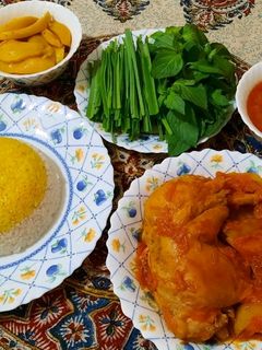 عکسی از دستور 🍀پلو و مرغ آبپز🍀