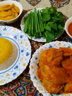 عکسی از دستور 🍀پلو و مرغ آبپز🍀