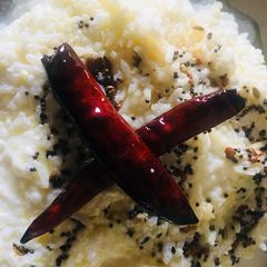 A picture of Curd Rice.