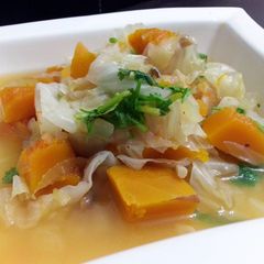 A picture of Pumpkin And Cabbage Soup.