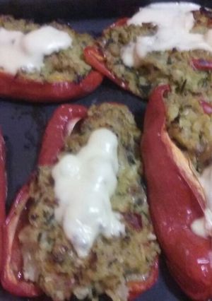 Una foto de Pimientos rellenos de merluza