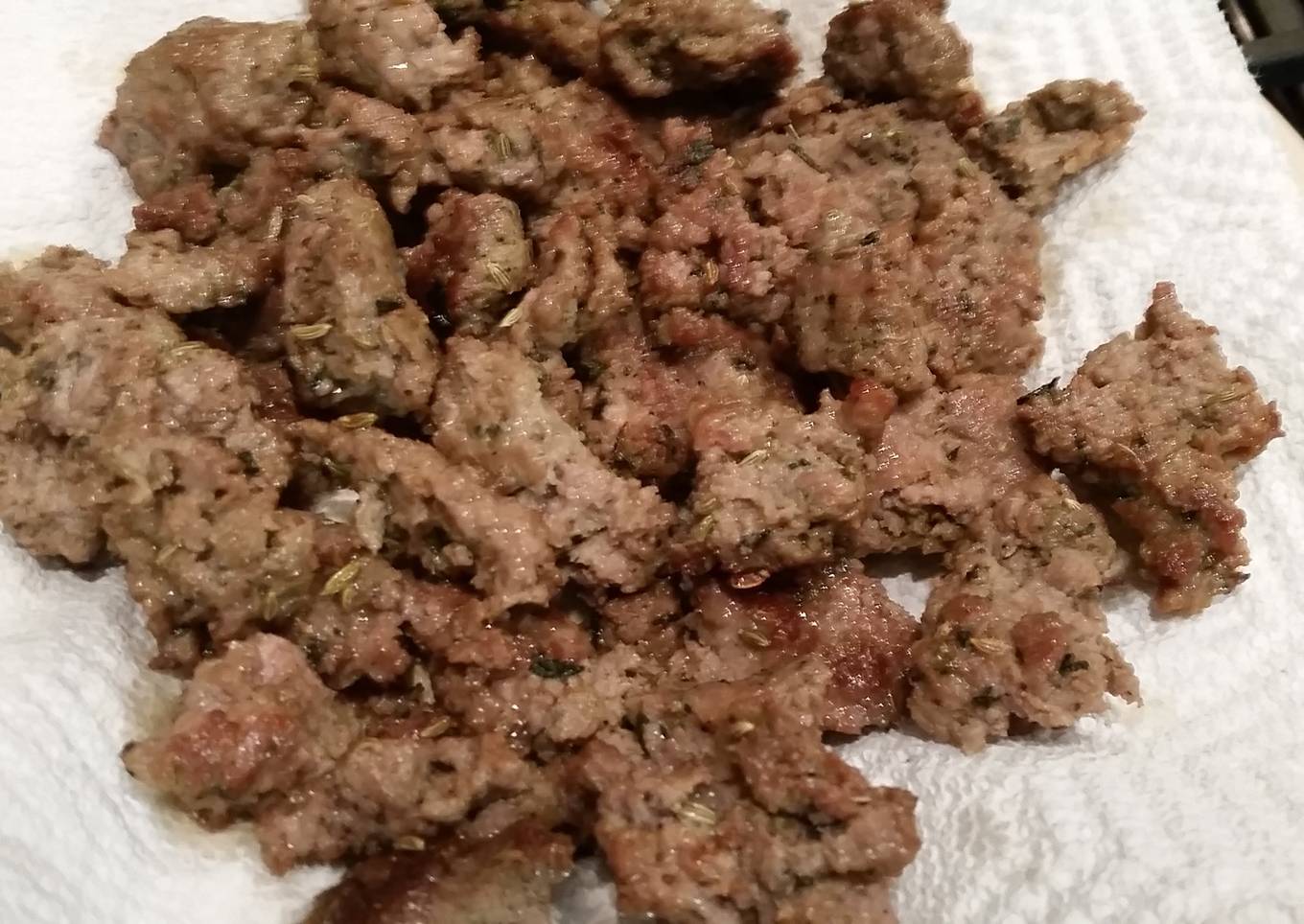 Tricia 's homemade pork sausage