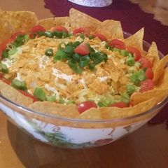 Simple Nacho salad A picture of Simple Nacho salad.