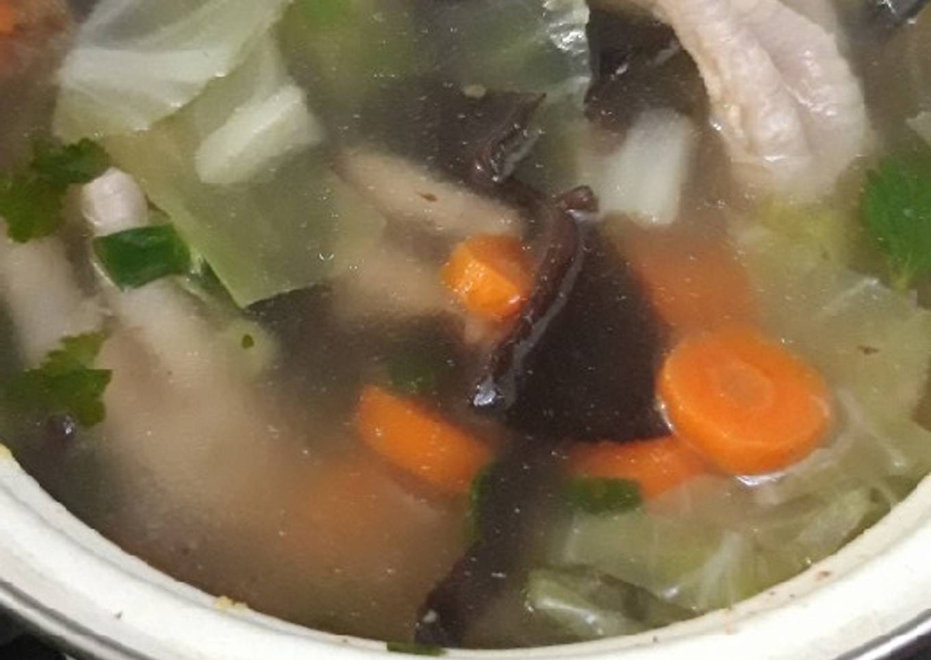 Sop Ceker Jamur Kuping