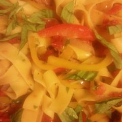 A picture of Italian Drunken Noodles.