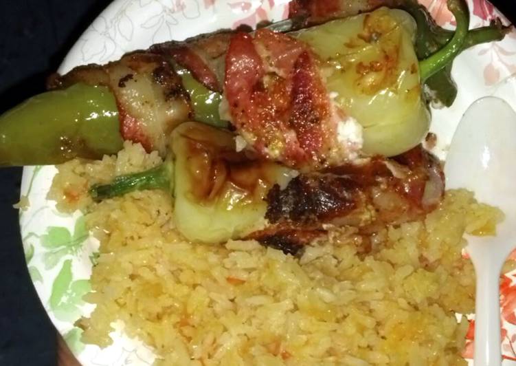 Recipe of Award-winning Bacon Wrapped Sausage &amp; Cheese Stuffed Green Chiles