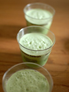 A picture of Starbucks-style Matcha Green Tea Frappuccino.