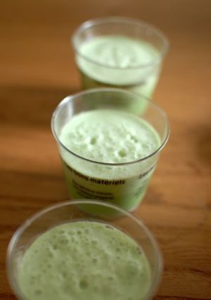 A picture of Starbucks-style Matcha Green Tea Frappuccino.