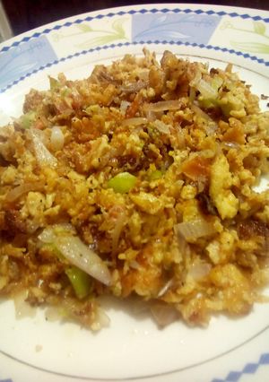 A picture of Veg n cheese scrambled egg by Nancy.