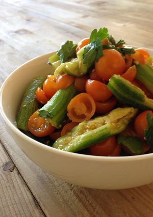 A picture of Cucumber and Tomato Salad.