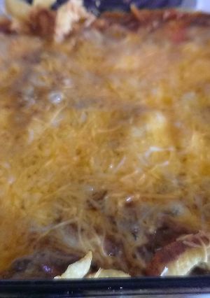 A picture of Frito Chili Pie.