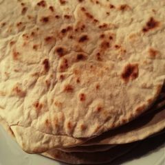 A picture of Homemade soft tortillas.