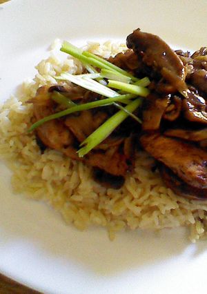 A picture of Chicken stir fry.