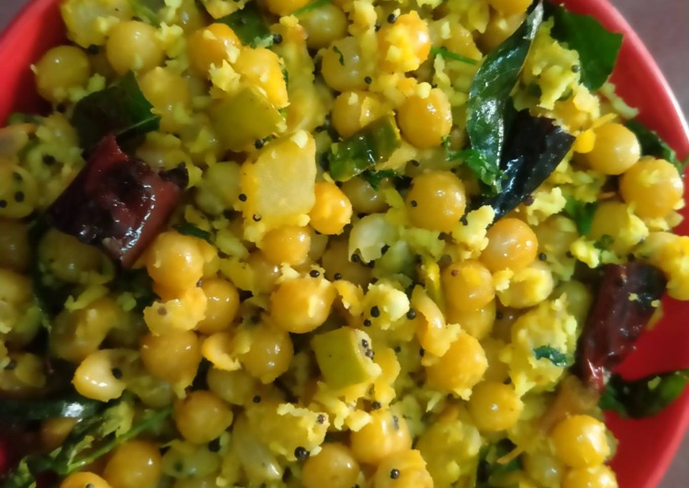 Coconut Mango White Peas Pattani Sundal