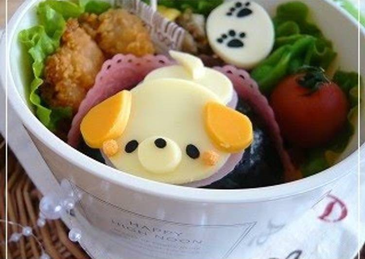 Steps to Prepare Super Quick Homemade Tail-Wagging Puppy Bento