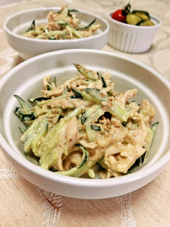 A picture of Addictive Chicken Tender and Cucumber Salad with Sesame Dressing.