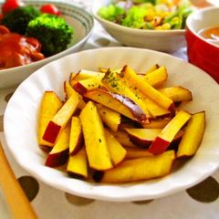 Simple Side Dish: Sweet Potato Sautéed with Lemon Butter A picture of Simple Side Dish: Sweet Potato Sautéed with Lemon Butter.