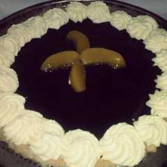 Una foto de Tarta de chocolate y durazno ;)