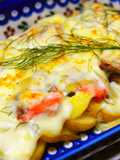 Potato & Salmon Gratin with Fennel