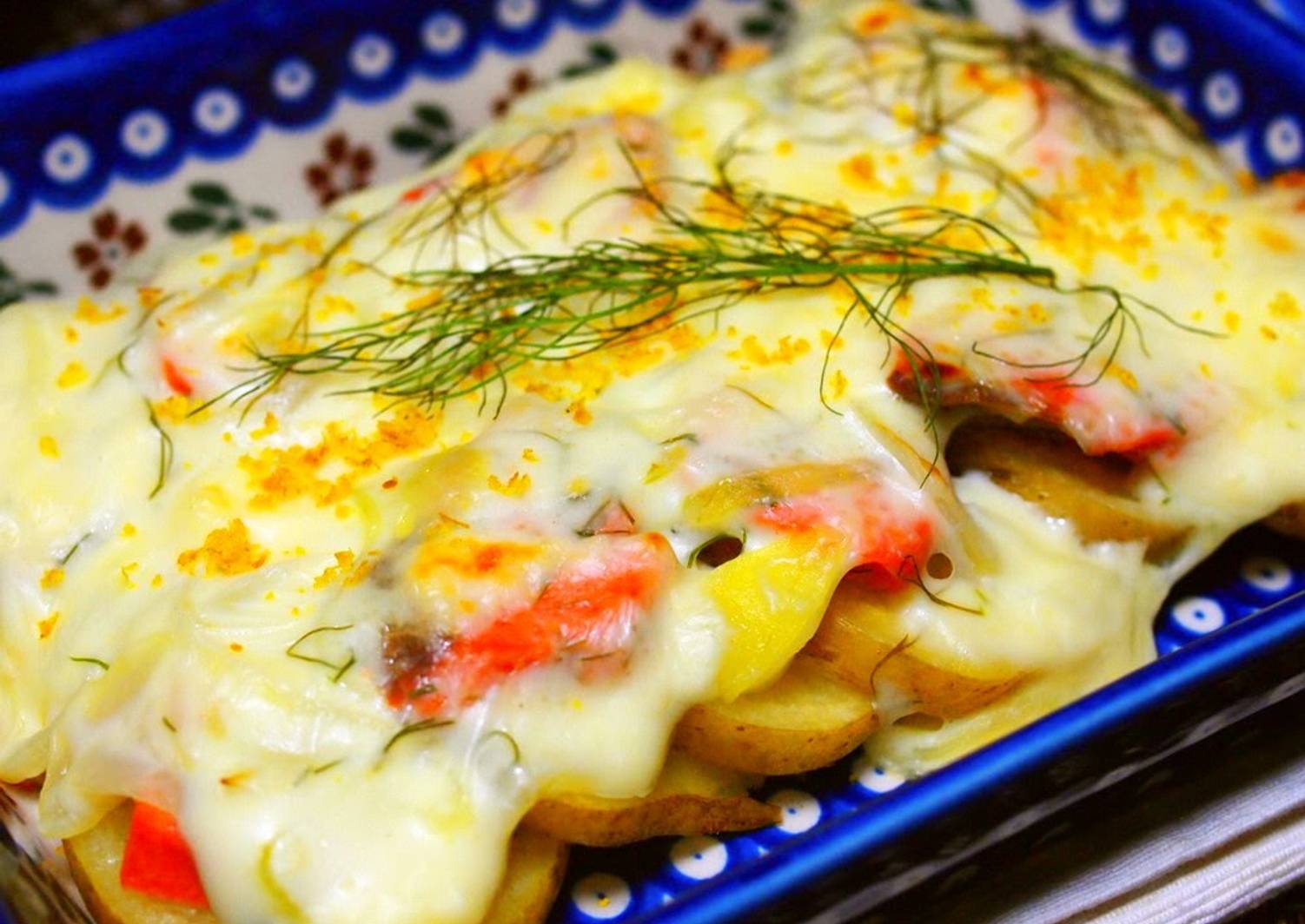 Potato & Salmon Gratin with Fennel Recipe by cookpad.japan Cookpad