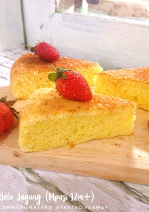 Foto resep Bolu Jagung Sehat (tanpa oven, tanpa pengembang/emulsifier)