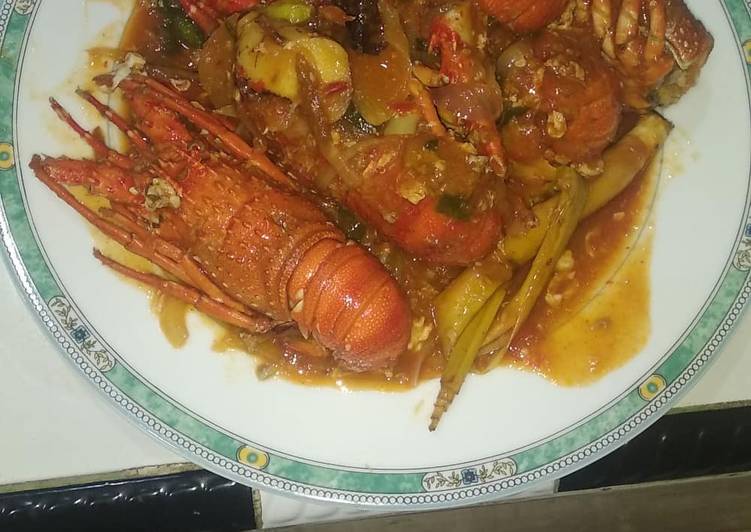 Resep Lobster saos padang Anti Gagal