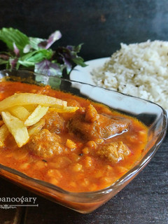 عکسی از دستور خورشت قیمه فوری با گوشت قلقلی با زودپز 🍲