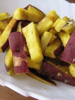 A picture of Sautéed Sweet Potatoes with Garlic.