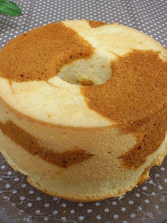 A picture of Marble Chiffon Cake (Salted Caramel).