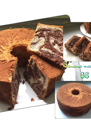 Foto resep Bolu marmer pisang